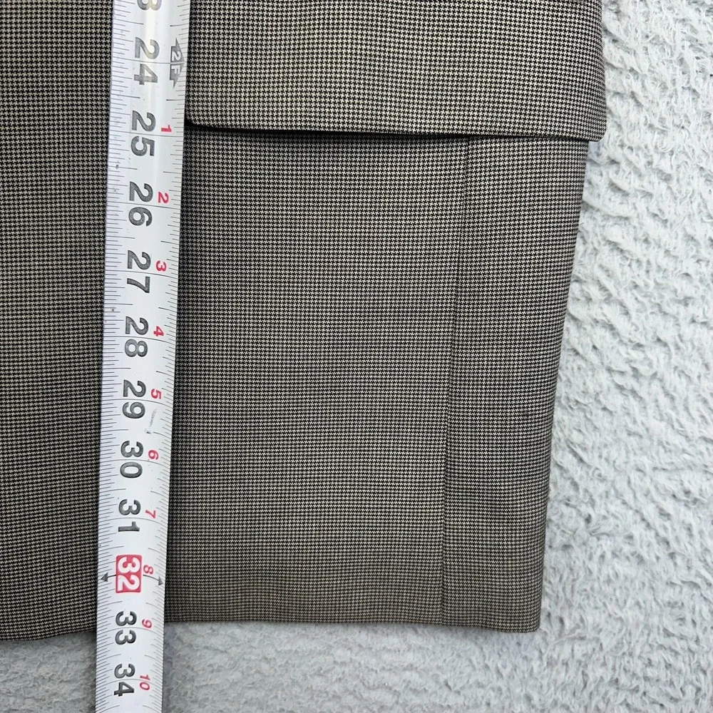 Stafford Blazer‎ Mens 52R Big & Tall Houndstooth Travel Sport Coat 2 Button